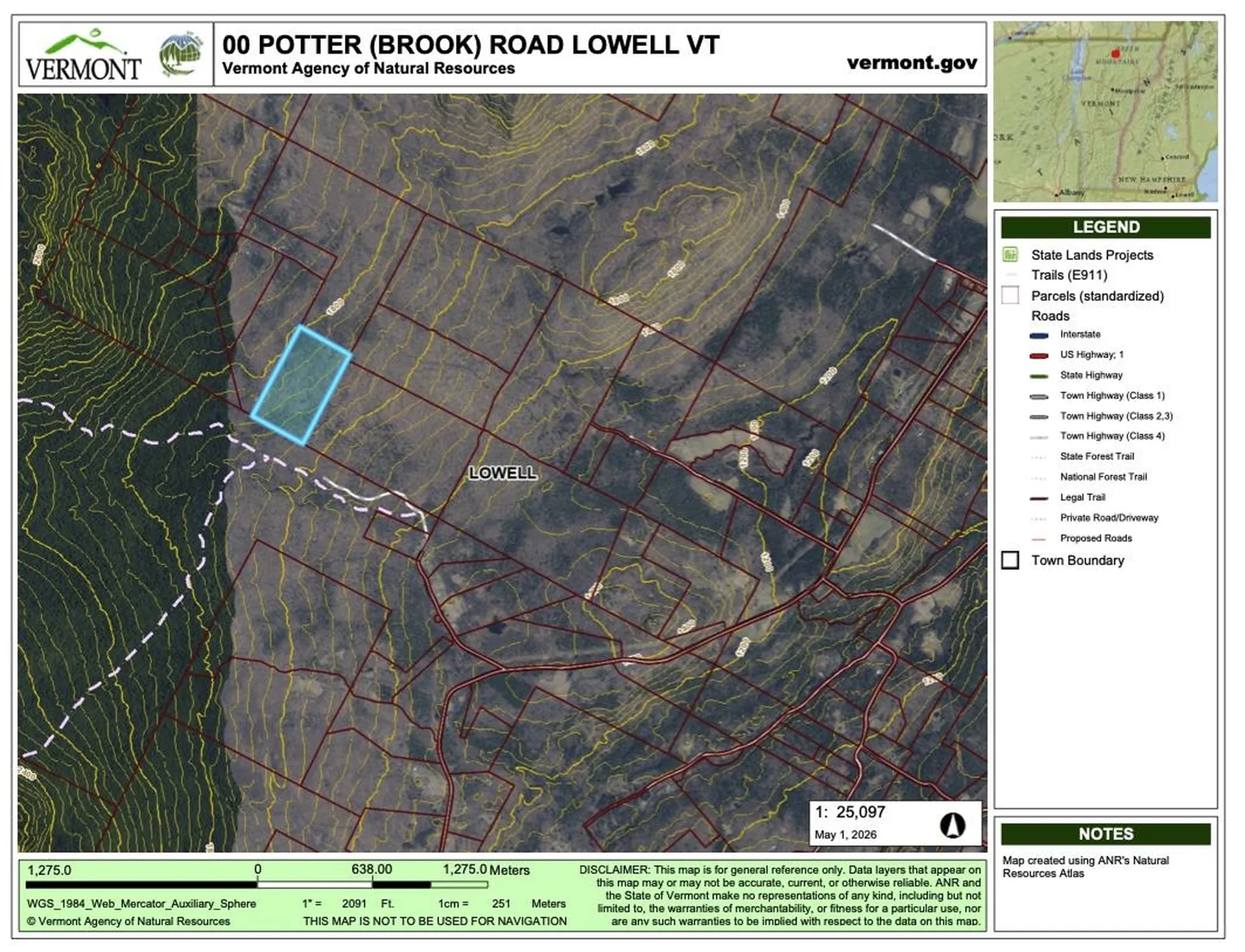 00 Potter Road Lowell VT 05847