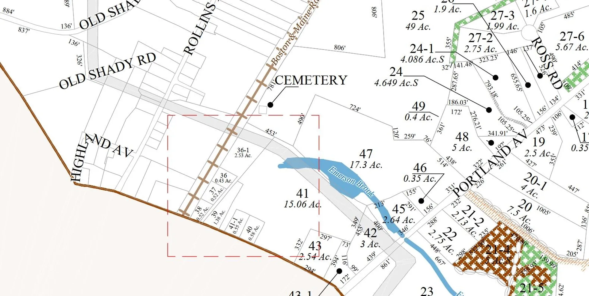 Map 3 Lot 36-1 Oak Street Rollinsford NH 03869
