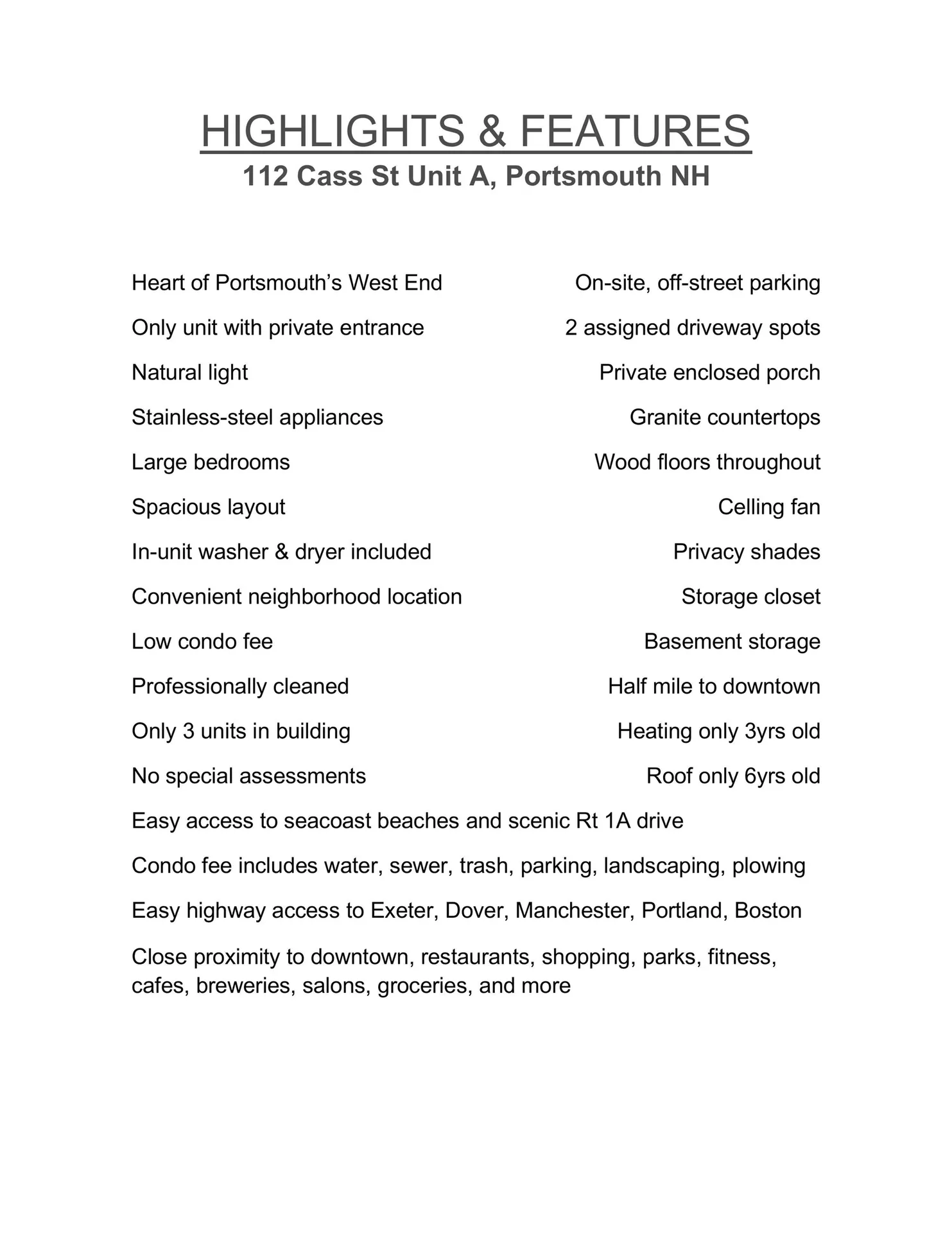 112 Cass Street Portsmouth NH 03801