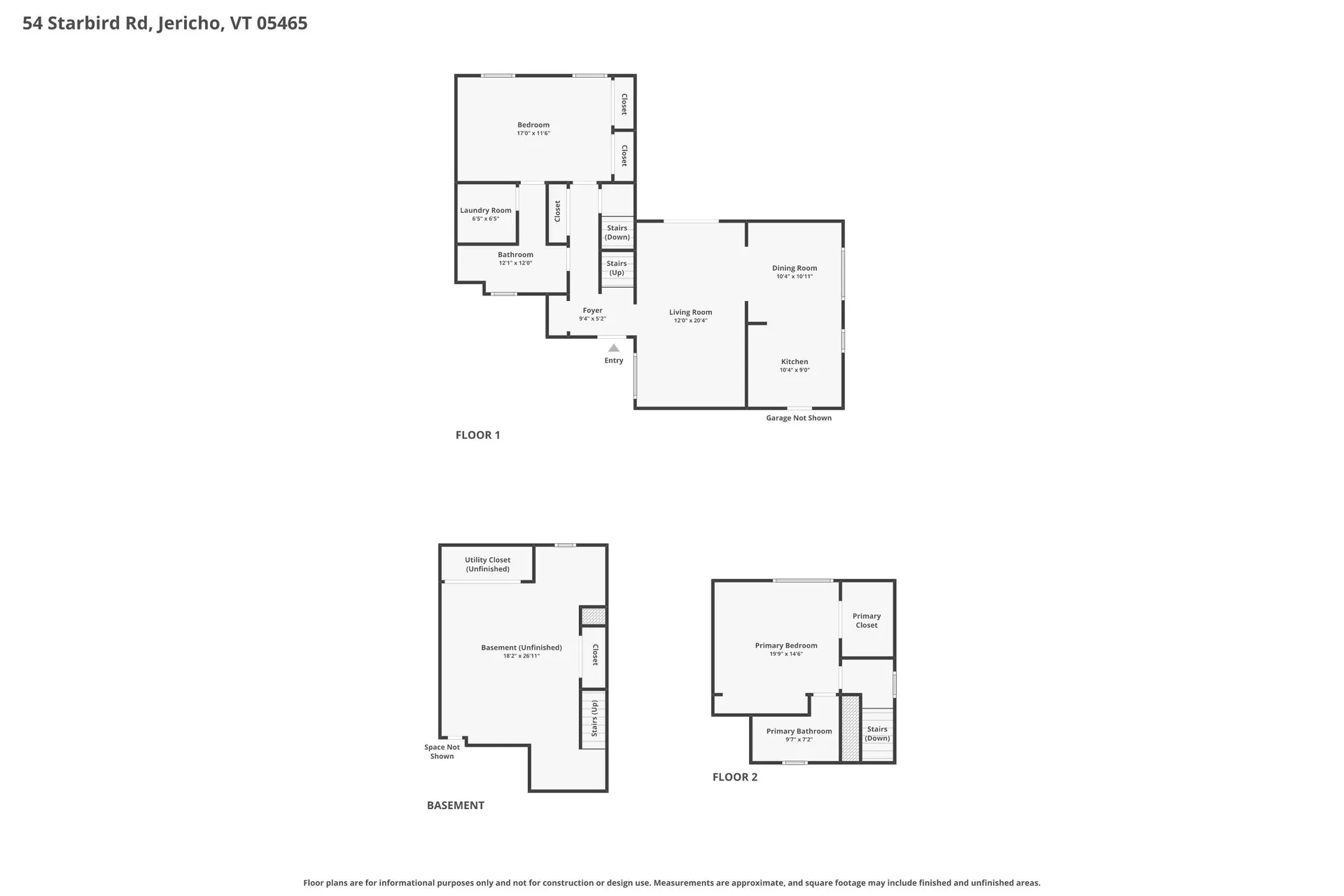 54C Starbird Road Jericho VT 05465