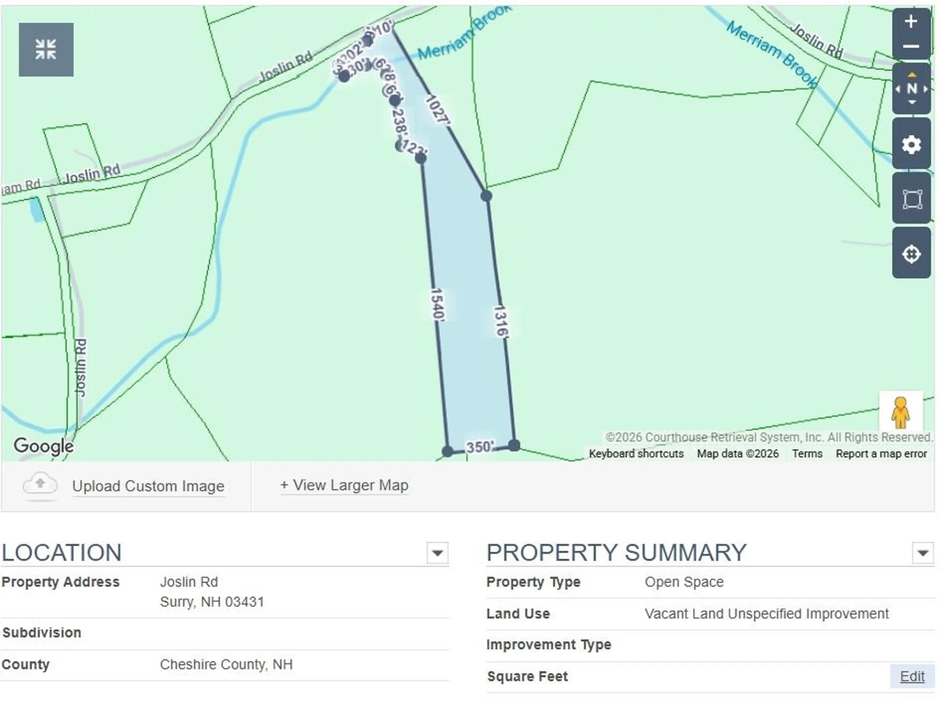 Lot 4b-29-2 Joslin Road Surry NH 03431