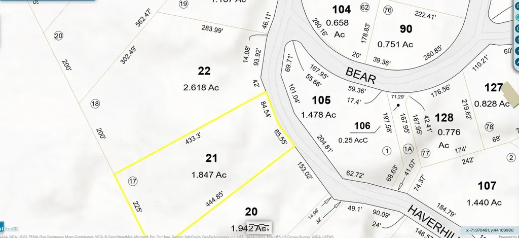 MAP204-LOT21 Haverhill Lane Haverhill NH 03785