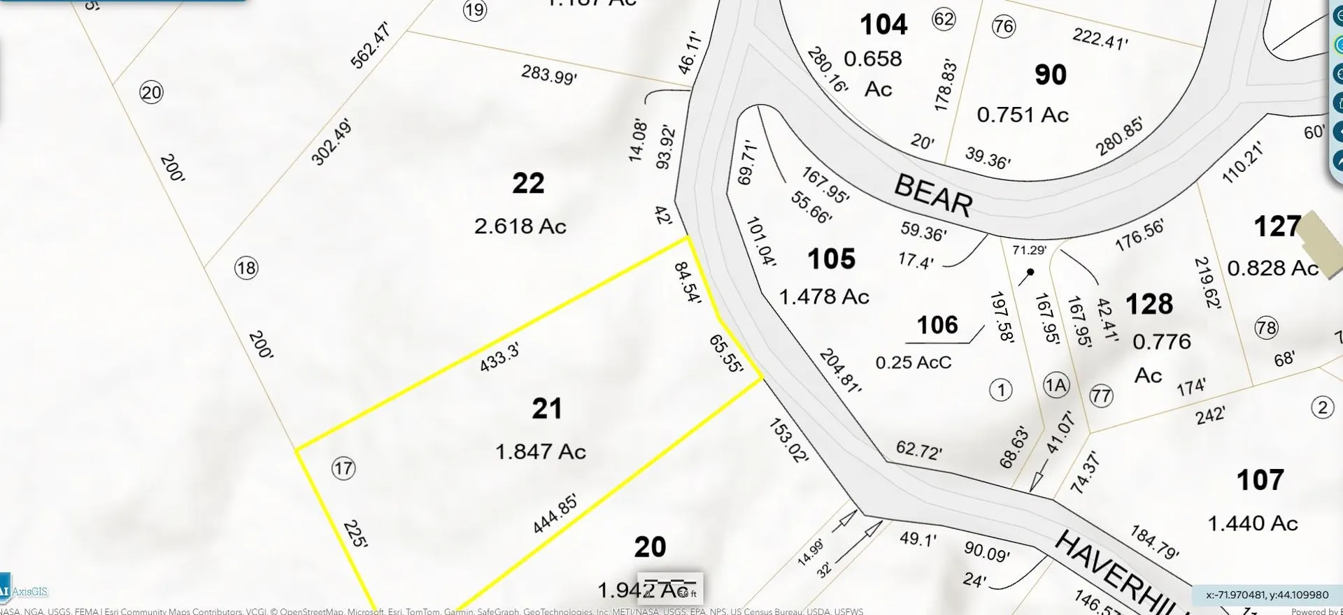 MAP204-LOT21 Haverhill Lane Haverhill NH 03785