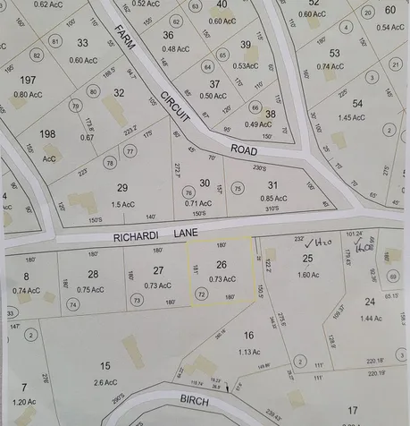Map 231 Lot 26 Richardi Lane Conway NH 03860