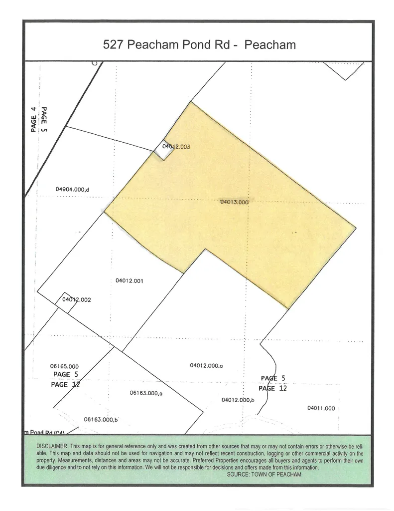527 Peacham Pond Road Peacham VT 05862