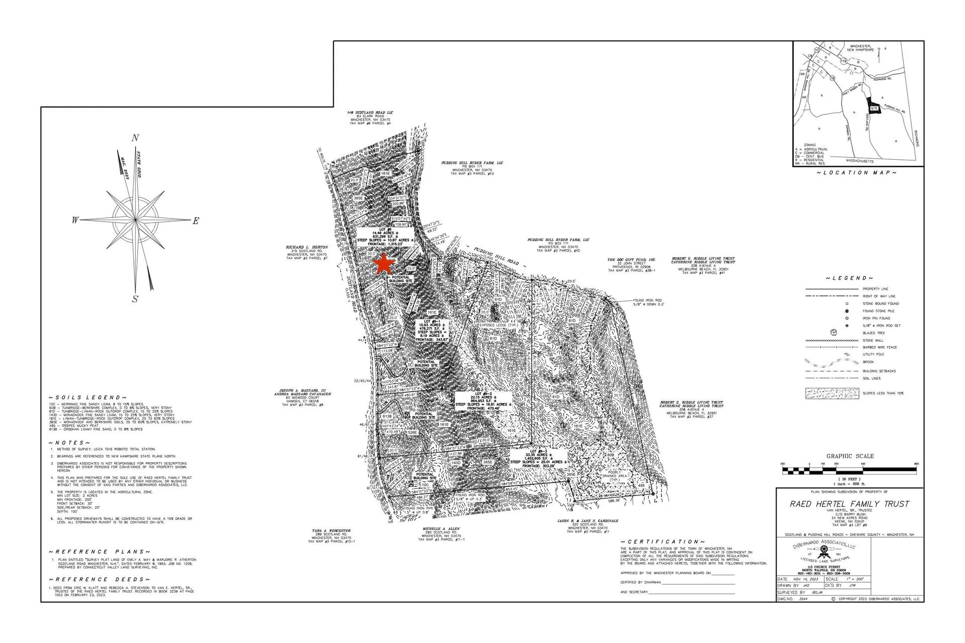Map3 Lot9 Scotland Road Winchester NH 03470