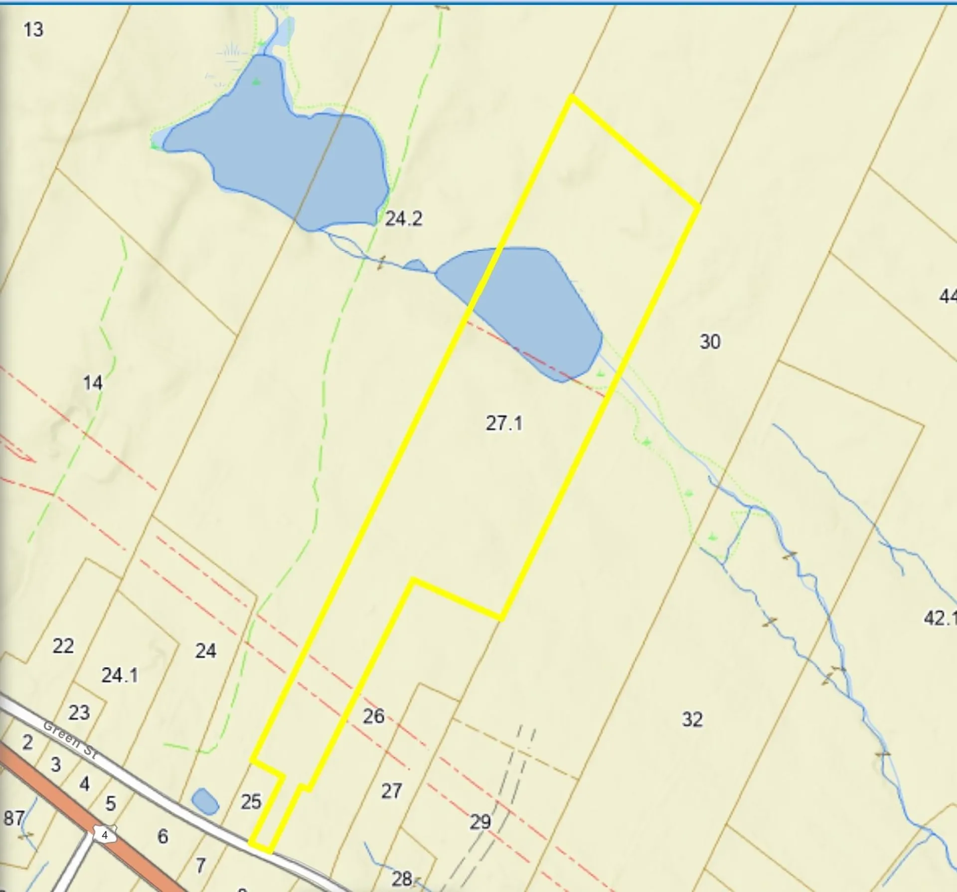 Map 231 Lot 27-1 Green Street Northwood NH 03261