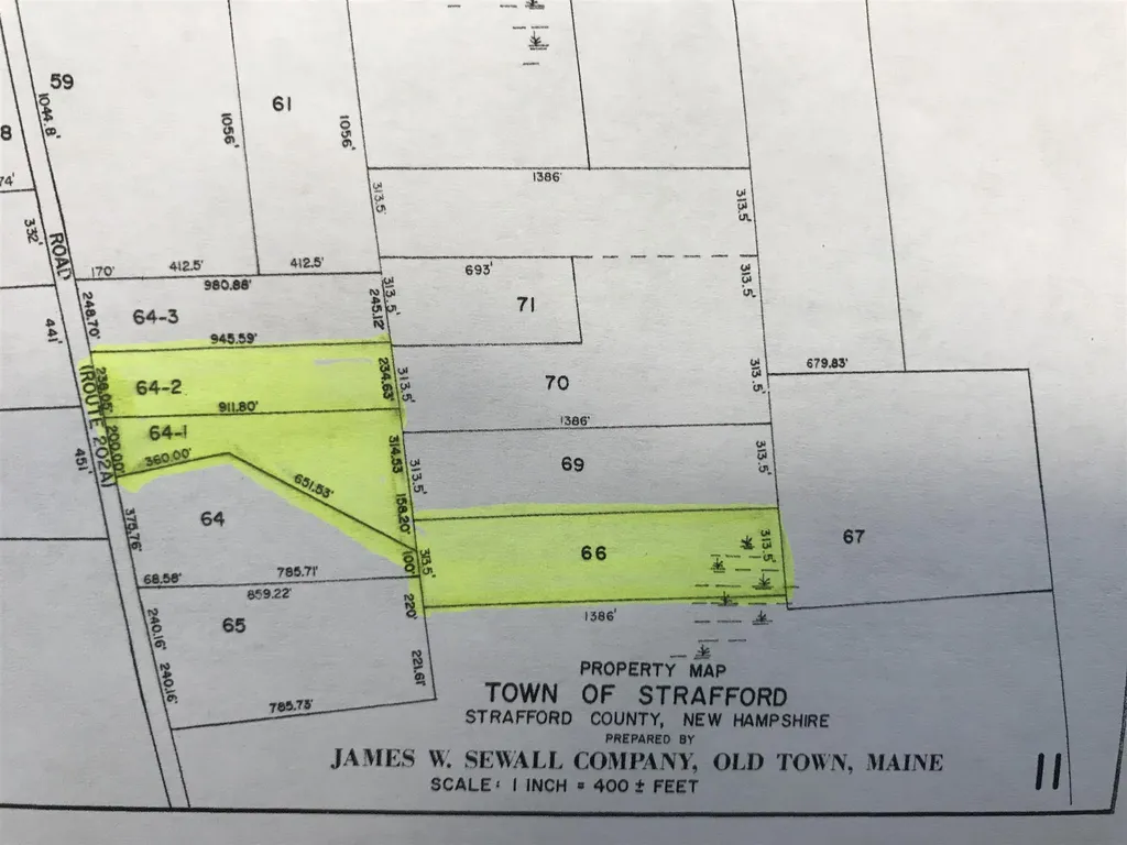 Map 11 Lot 64-1&2 & Lot 66 Roller Coaster Road Strafford NH 03884