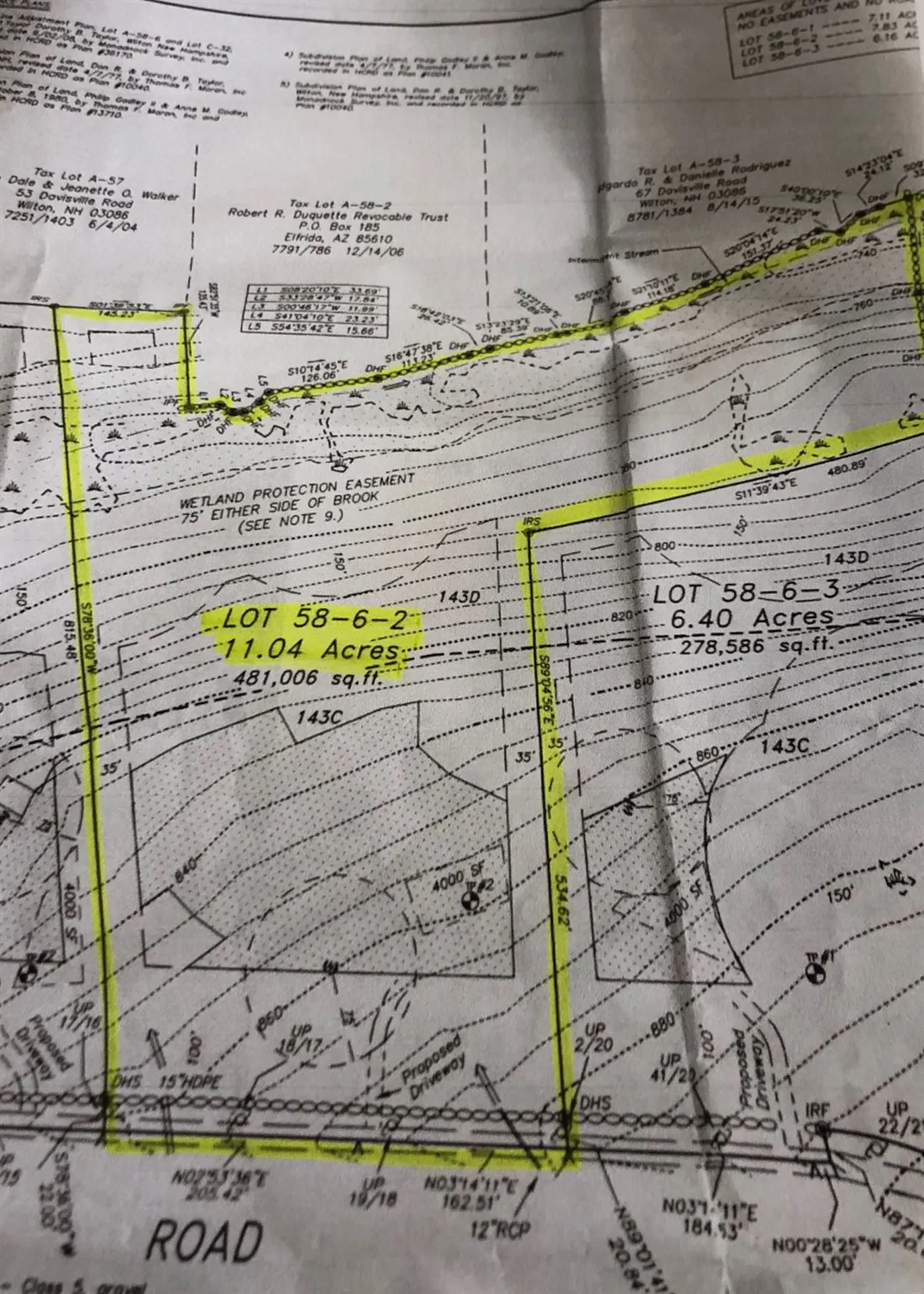 Lot 58-6-2 Duggin Road Wilton NH 03086