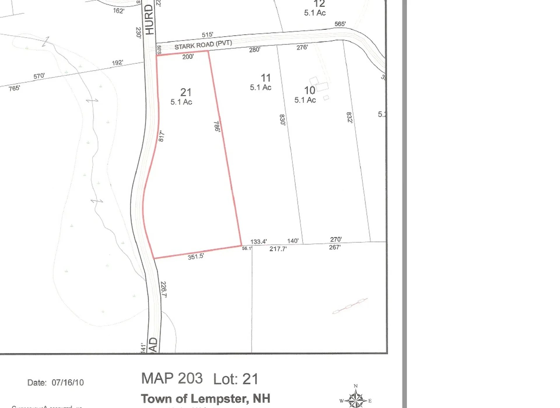 Hurd Road Lempster NH 03605