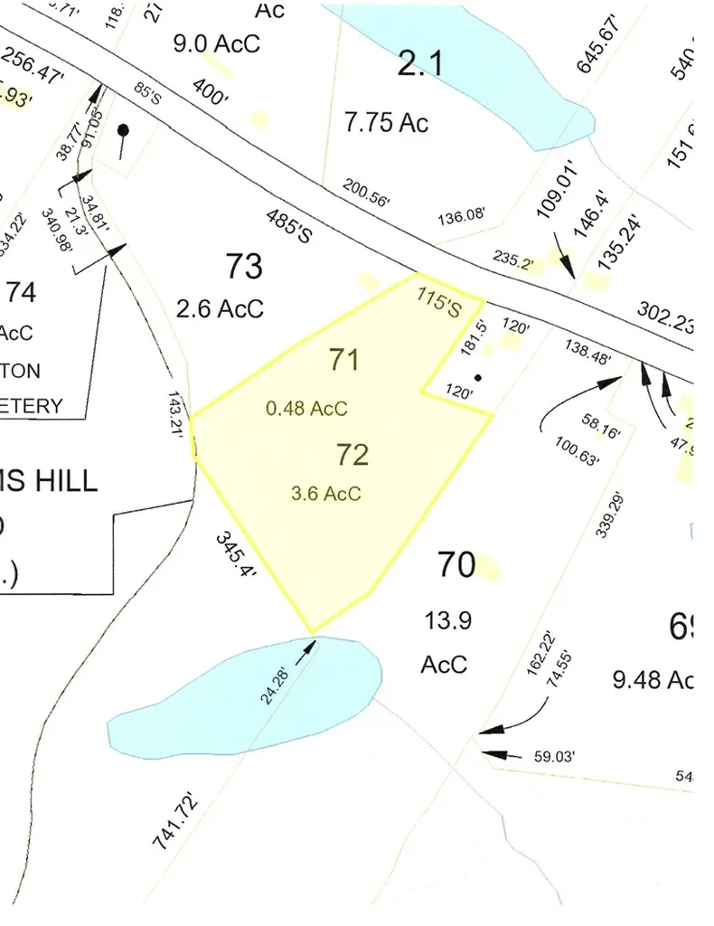 Map 416 Lot 72 Nottingham Road Deerfield NH 03037