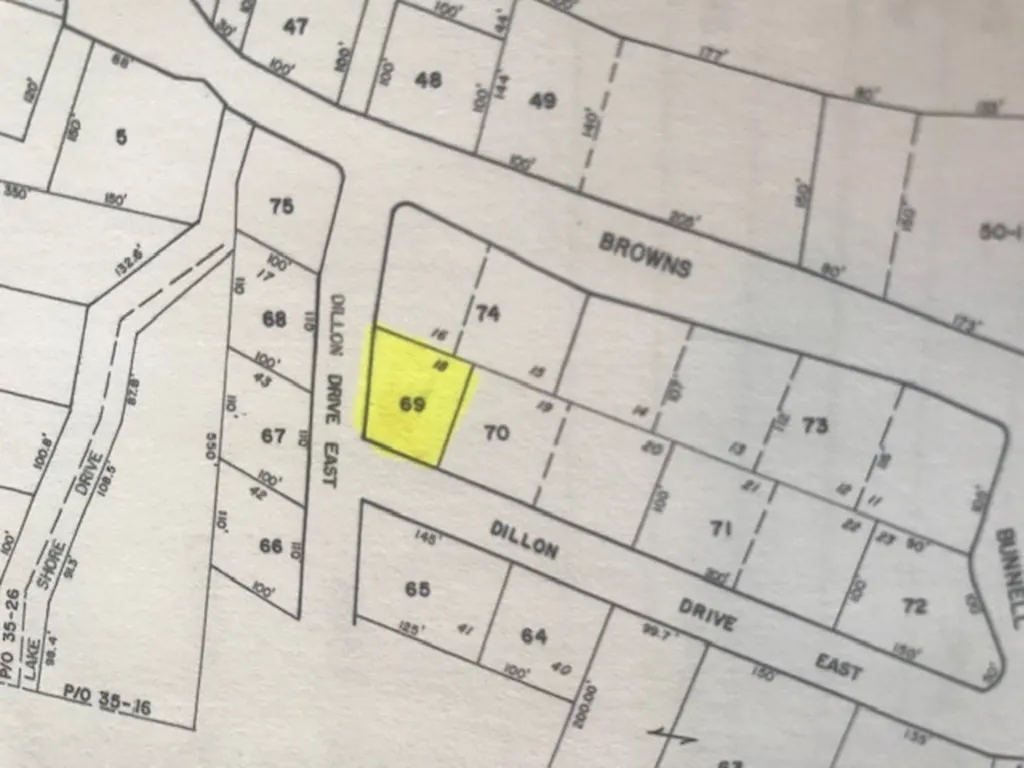 Map 33 Lot 69 Dillon Drive East Strafford NH 03884