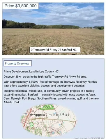 0 Tramway Road / Highway 78 Sanford NC 27330