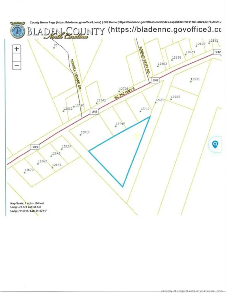 Off Nc 242 Highway S. Bladenboro NC 28320