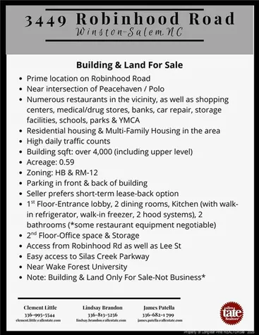 3449 Robinhood Road Winston Salem NC 27106