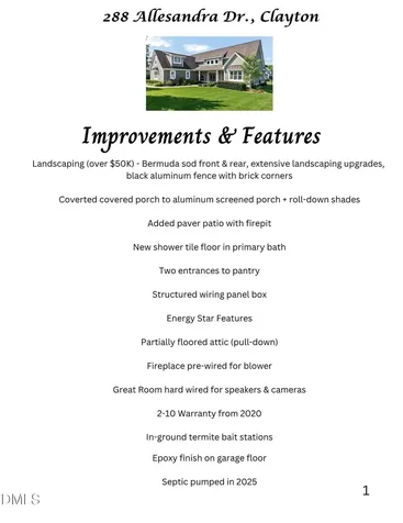 288 Allesandra Drive Clayton NC 27527