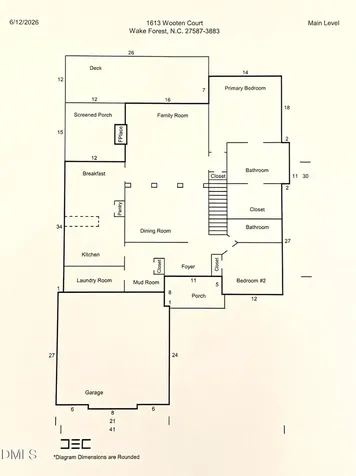 1613 Wooten Court Wake Forest NC 27587