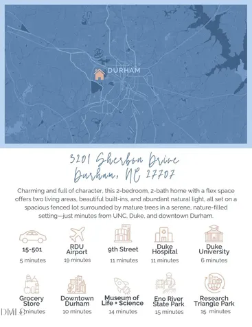 3201 Sherbon Drive Durham NC 27707