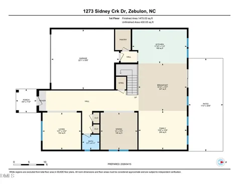 1273 Sidney Creek Drive Zebulon NC 27597