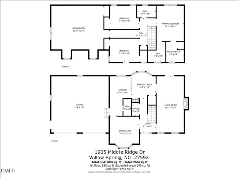 1905 Middle Ridge Drive Willow Springs NC 27592