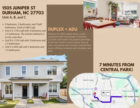 1505 Juniper Street Durham NC 27703