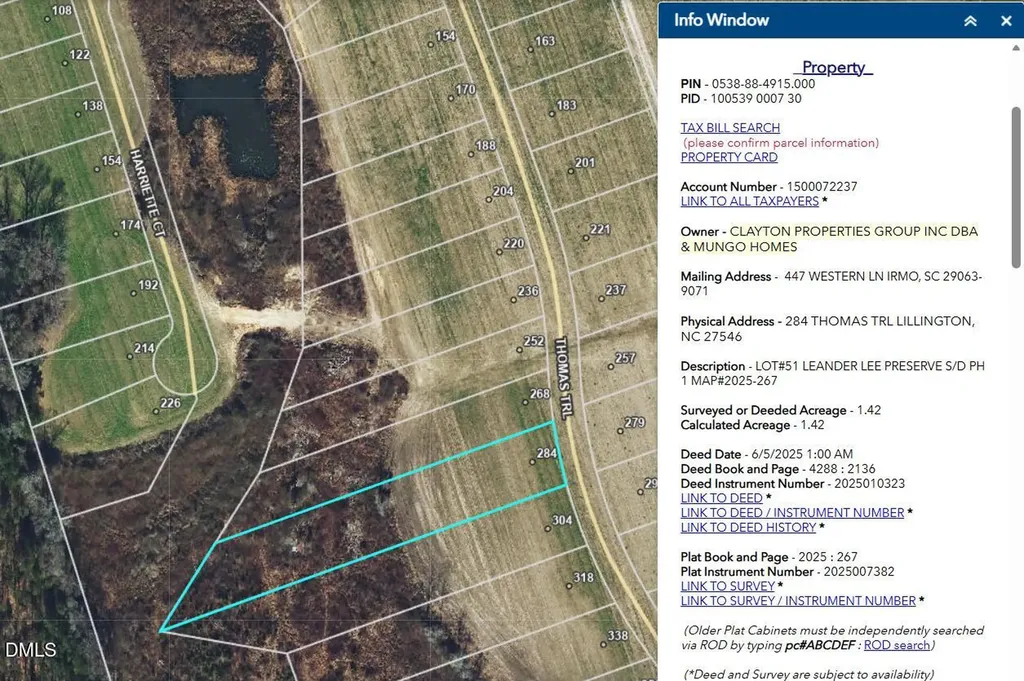 284 Thomas Trail Lillington NC 27546