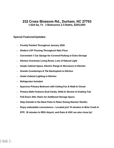 232 Cross Blossom Road Durham NC 27703