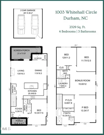 1003 Whitehall Circle Durham NC 27713