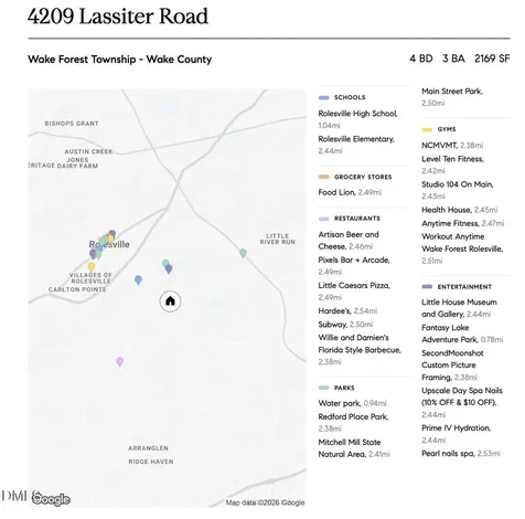 4209 Lassiter Road Wake Forest NC 27587