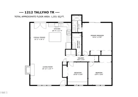 1212 Tallyho Trail Chapel Hill NC 27516