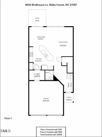 1800 Birdhouse Lane Wake Forest NC 27587