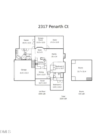 2317 Penarth Court Zebulon NC 27597