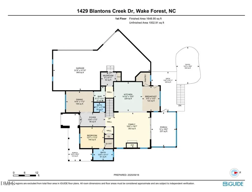 1429 Blantons Creek Drive Wake Forest NC 27587