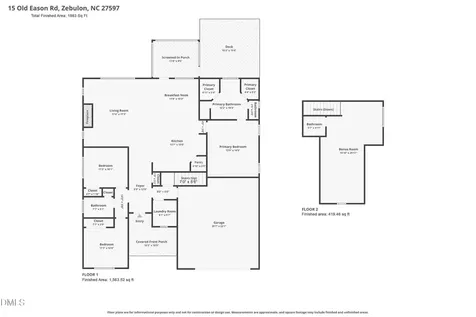 15 Old Eason Road Zebulon NC 27597