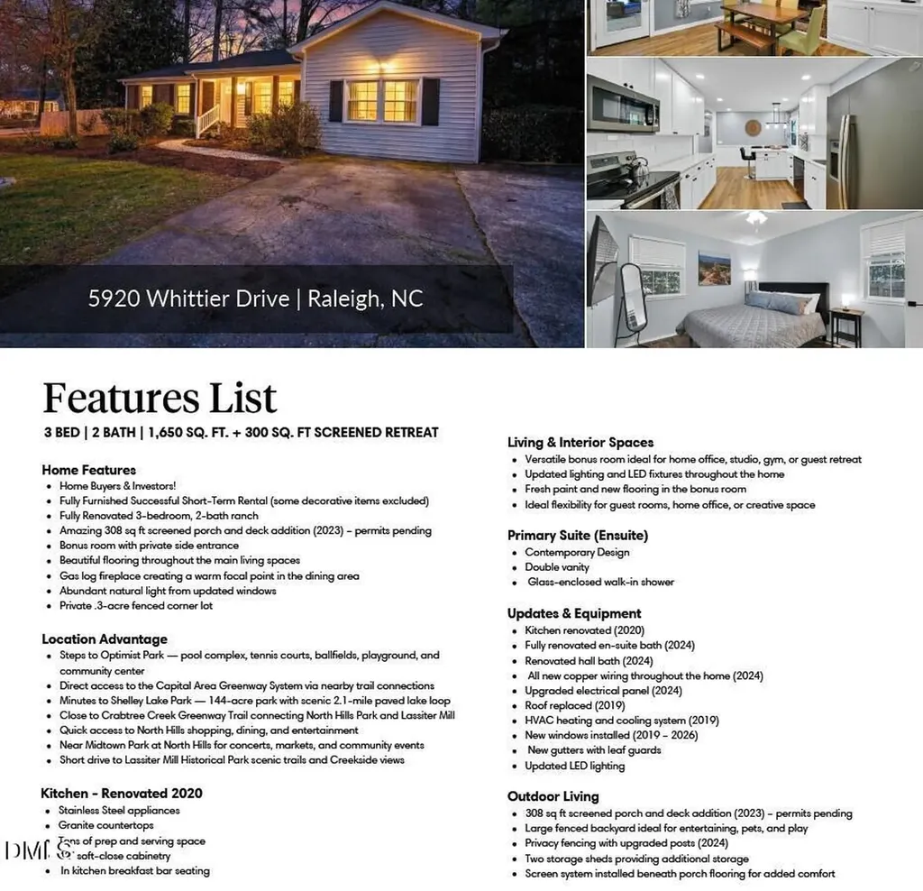 5920 Whittier Drive Raleigh NC 27609