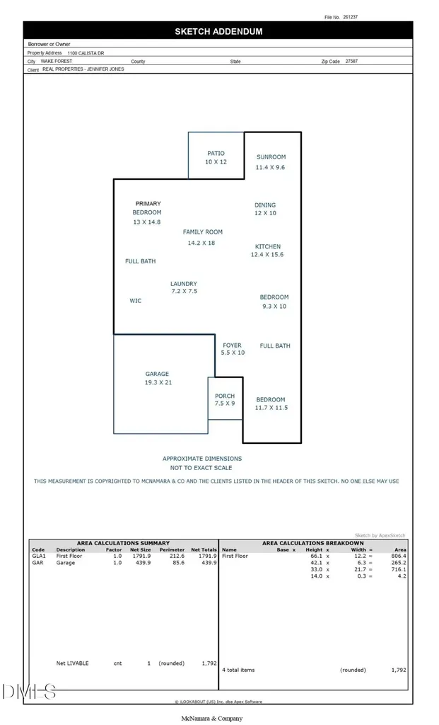 1100 Calista Drive Wake Forest NC 27587