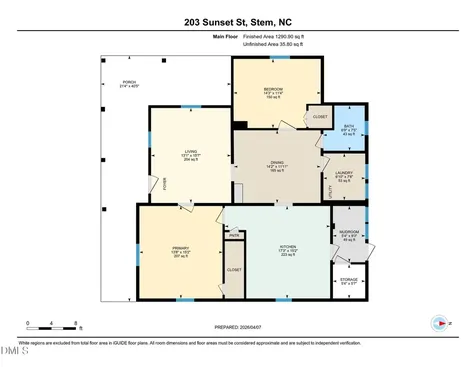 203 Sunset Street Stem NC 27581