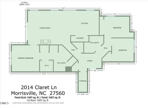 2014 Claret Lane Morrisville NC 27560