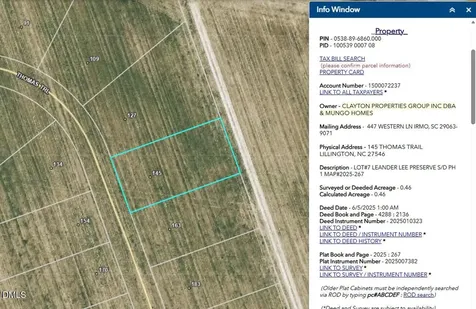 145 Thomas Trail Lillington NC 27546