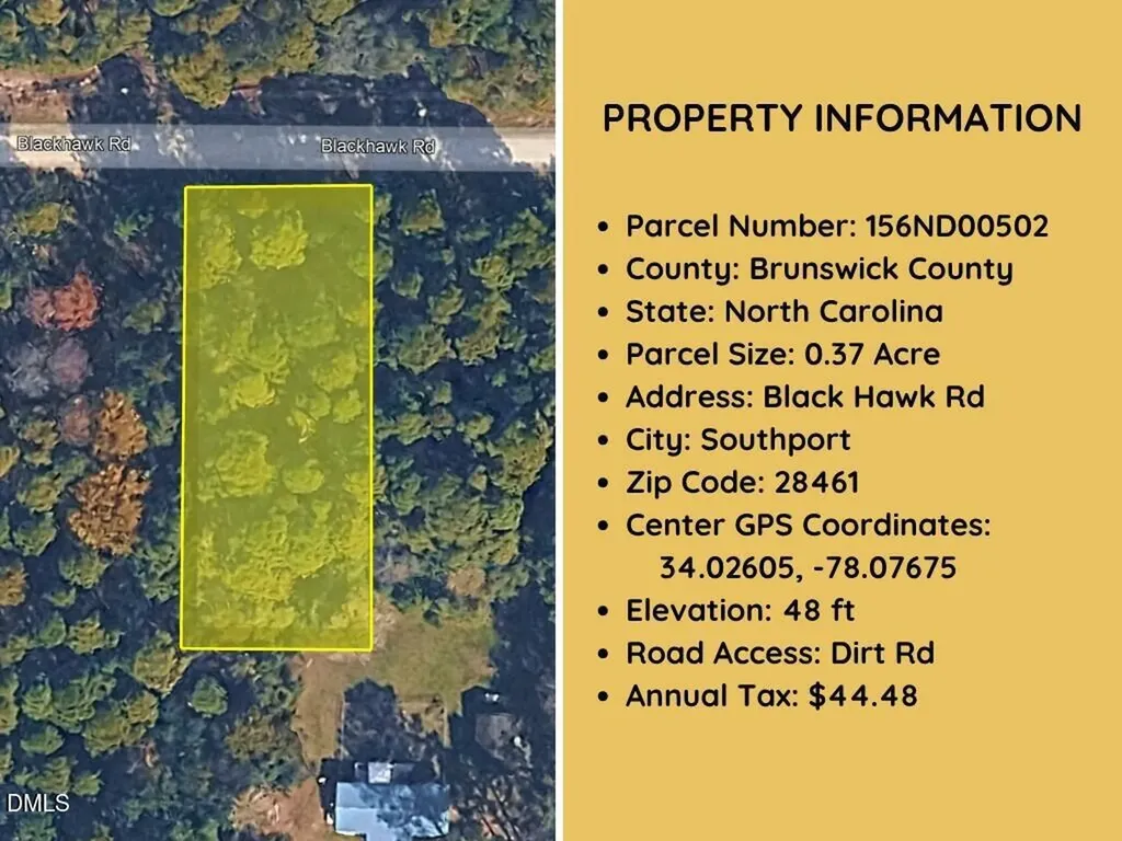0 Blackhawk Road Southport NC 28461