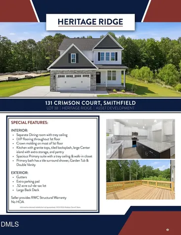 131 Crimson Court Smithfield NC 27577