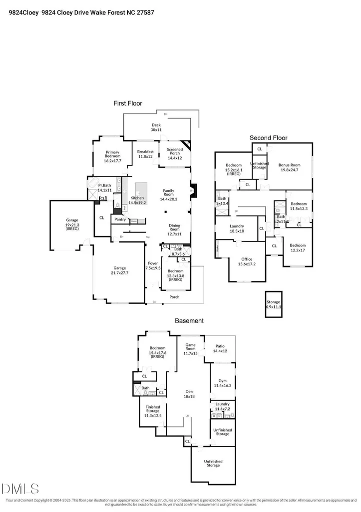 9824 Cloey Drive Wake Forest NC 27587