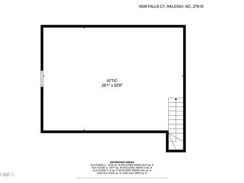 1609 Falls Court Raleigh NC 27615