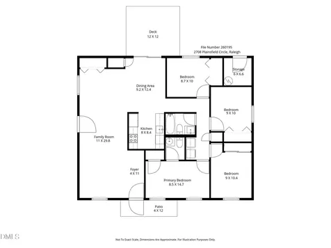 2708 Plainsfield Circle Raleigh NC 27610