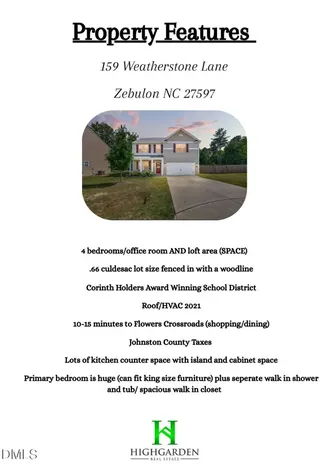159 Weatherstone Lane Zebulon NC 27597