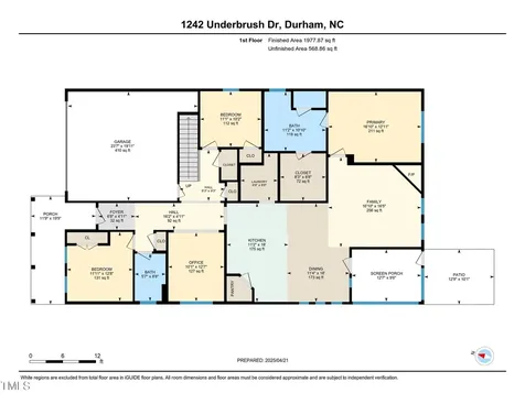 1242 Underbrush Drive Durham NC 27703