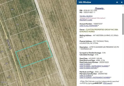 201 Thomas Trail Lillington NC 27546