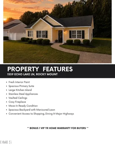 1339 Echo Lake Lane Rocky Mount NC 27803