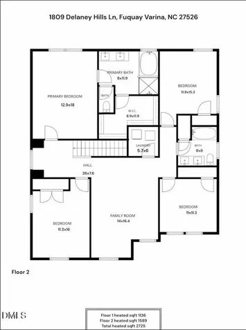 1809 Delaney Hills Lane Fuquay Varina NC 27526