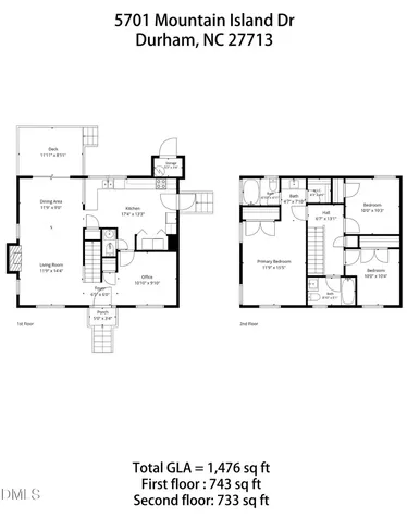 5701 Mountain Island Drive Durham NC 27713